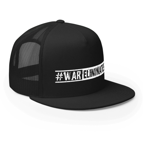 #WAR ELIMINATES | Trucker Cap | Black
