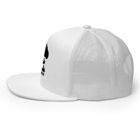 NO BOOMS | Trucker Hat | White