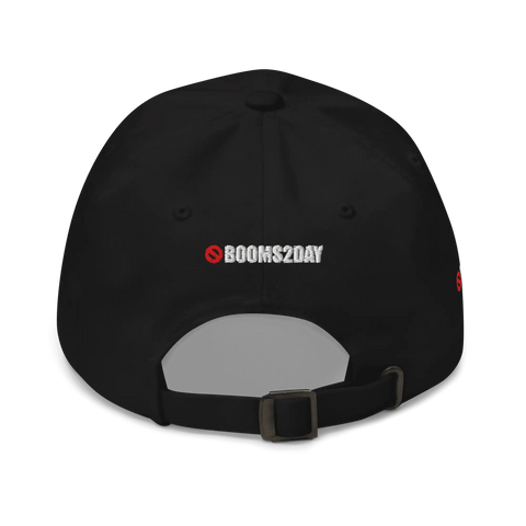 NO BOOMS | dad hat | Black