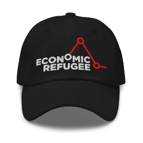 ECONOMIC REFUGEE  | dad hat | Black