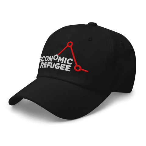 ECONOMIC REFUGEE  | dad hat | Black
