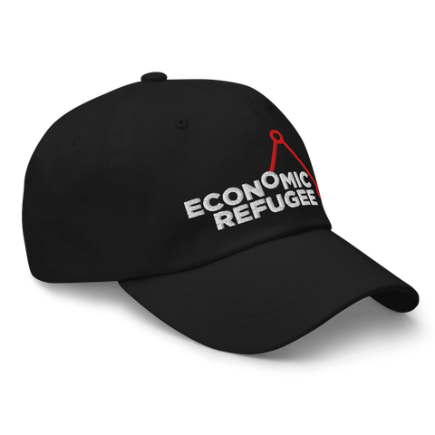 ECONOMIC REFUGEE  | dad hat | Black