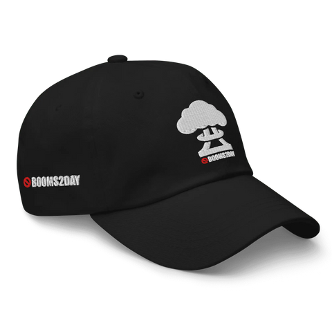 NO BOOMS | dad hat | Black