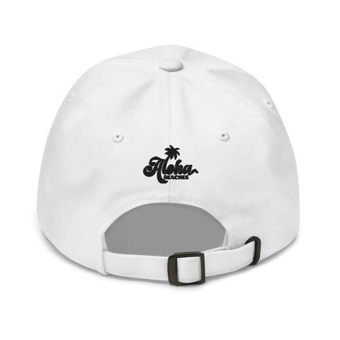 ALOHA BEACHES | dad hat | White