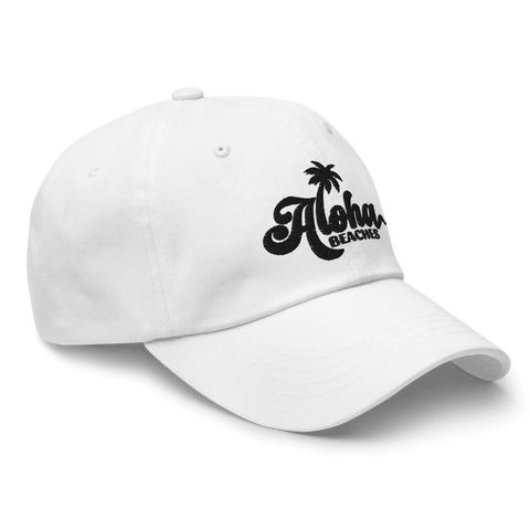 ALOHA BEACHES | dad hat | White