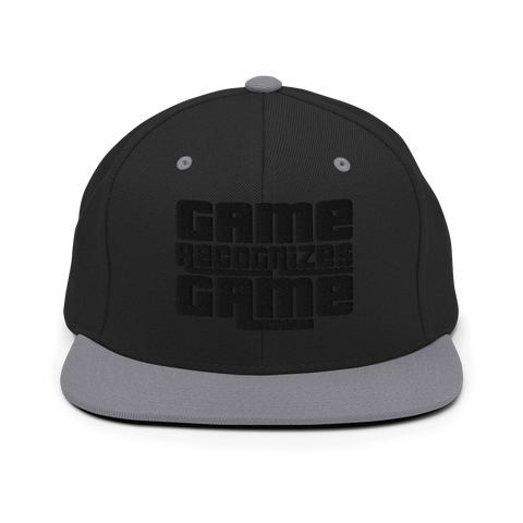 GAME RECOGNIZES GAME | Flat bill | Grey/Black