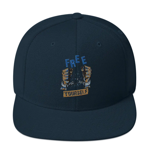 FREE YOURSELF | Snapback Hat | Navy