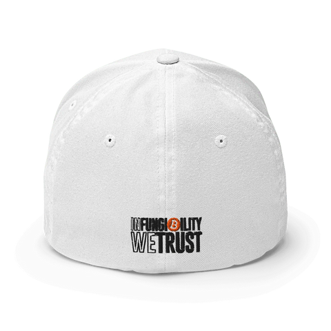 FUNGIBILITY | Closed-Back Cap | White