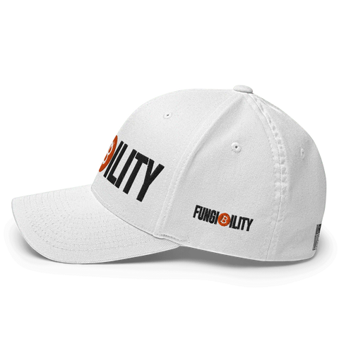 FUNGIBILITY | Closed-Back Cap | White