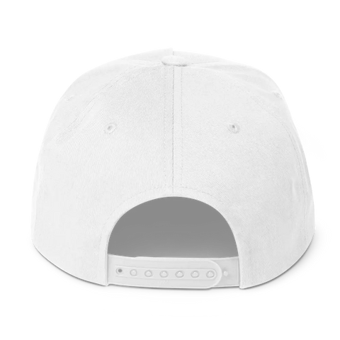ECONOMIC REFUGEE  | Flat bill Cap | White