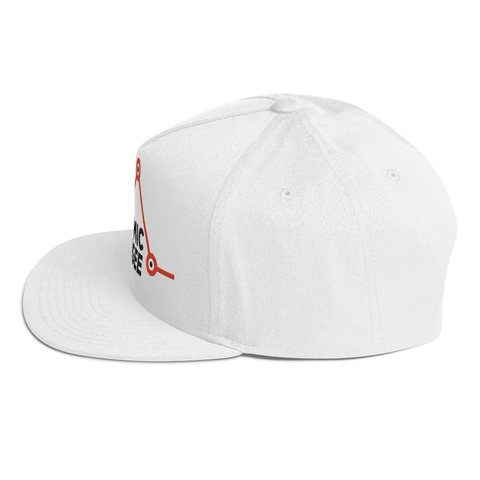 ECONOMIC REFUGEE  | Flat bill Cap | White