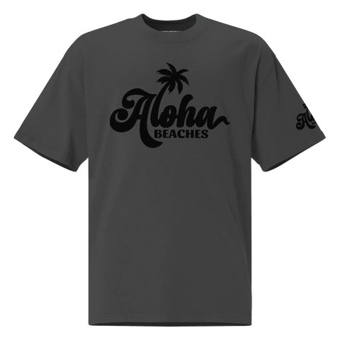 ALOHA BEACHES | Biggie Tee | Charcoal Grey