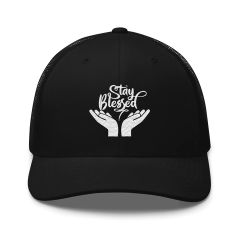 STAY BLESSED | Trucker Hat | Black