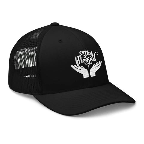 STAY BLESSED | Trucker Hat | Black