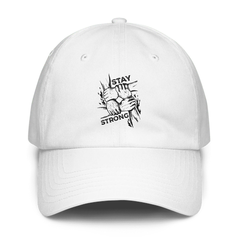 STAY STRONG | Under Armour dad hat | White