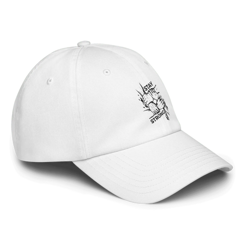 STAY STRONG | Under Armour dad hat | White