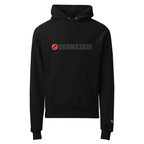 NO BOOMS | Champion Hoodie | Black