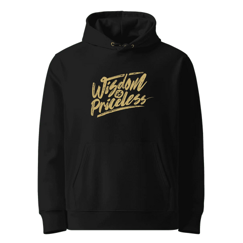 WISDOM IS PRICELESS | Hoodie | Black