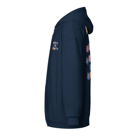 LIVE TO LEARN | Zip Hoodie | Navy