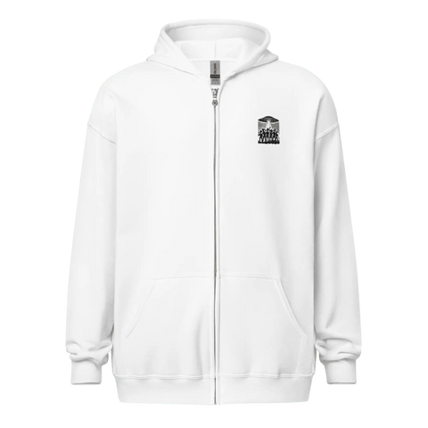 COSMIC SALUTATIONS | Zip Hoodie | White