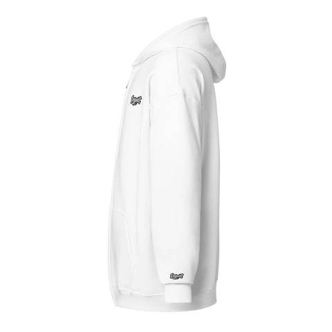 RESPECT | ZipUp Hoodie | White