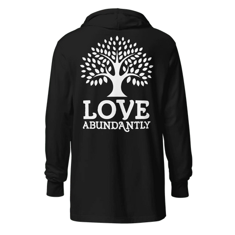 LOVE ABUNDANTLY | Hoodie Tee | Black