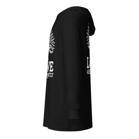 LOVE ABUNDANTLY | Hoodie Tee | Black
