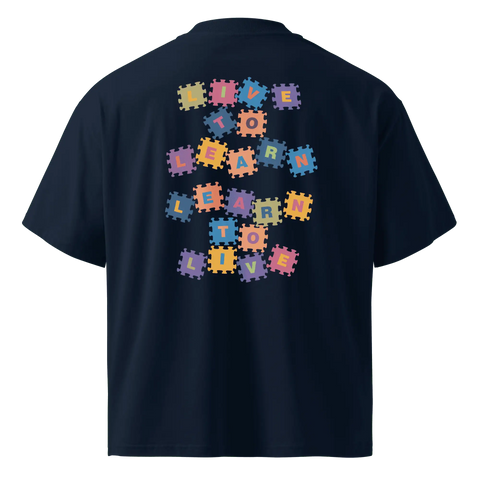 LIVE TO LEARN | Biggie Tee | Navy
