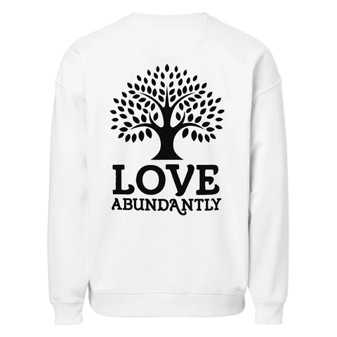 LOVE ABUNDANTLY | Sweatshirt | White
