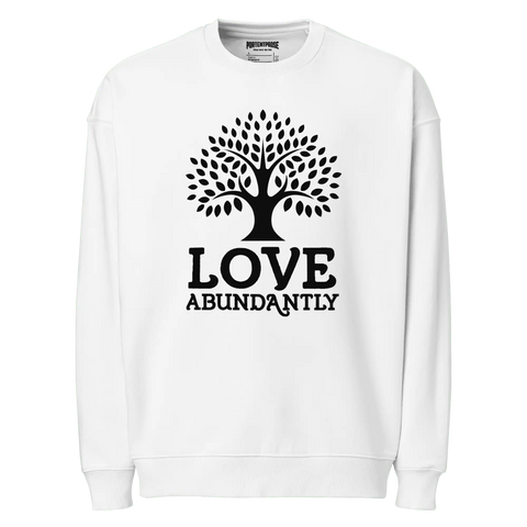 LOVE ABUNDANTLY | Sweatshirt | White