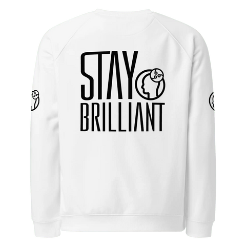 STAY BRILLIANT | Sweatshirt | White
