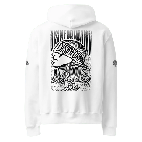 DISSED | Oversized Hoodie | White