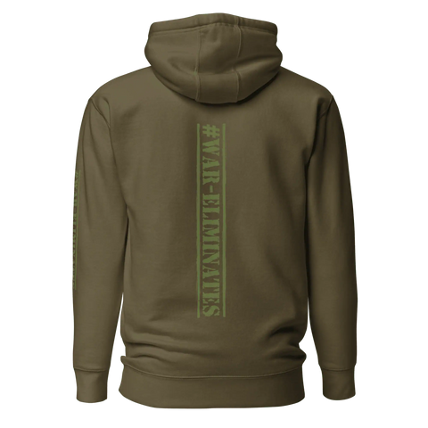 #WAR-ELIMINATES | Hoodie | Military Green