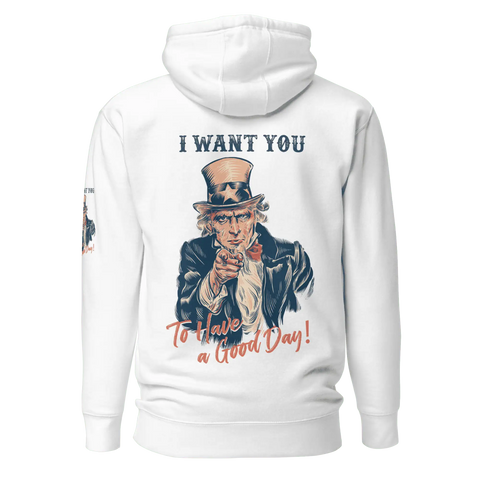 I WANT YOU! | Premium Hoodie | White