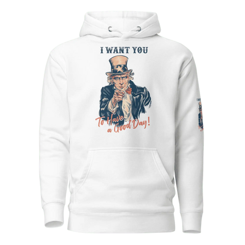 I WANT YOU! | Premium Hoodie | White