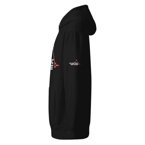 ECONOMIC REFUGEE | Hoodie | Black
